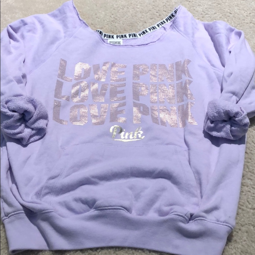 Off the shoulder sweatshirt